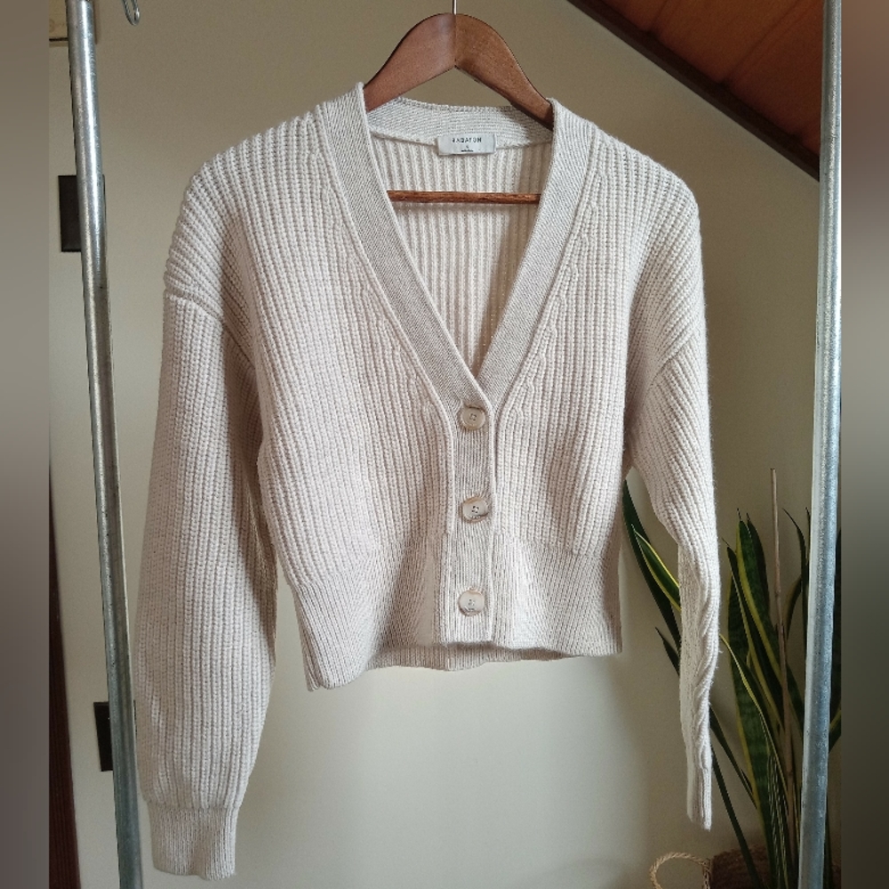 Babaton merino wool cardigan